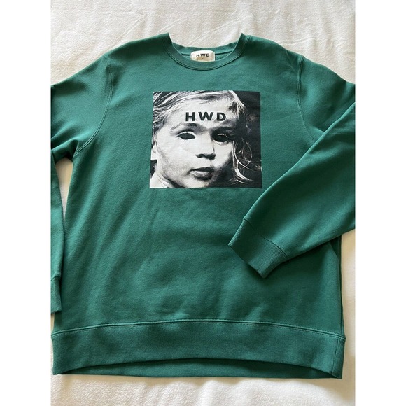 HALFWAY DEAD Green HWD Sweatshirt Crew Neck Pullover Size XL - Picture 8 of 12